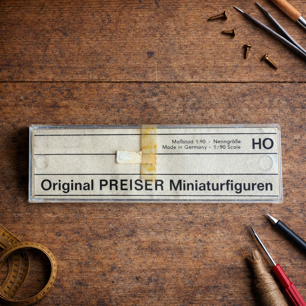 Figurines miniatures Preiser réf. 43 – Modélisme ferroviaire vintage HO (Made in Germany)