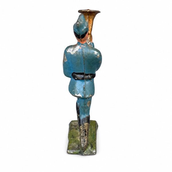 Figurine ancienne soldat musicien tubiste GM Georges Munckle en plomb creux