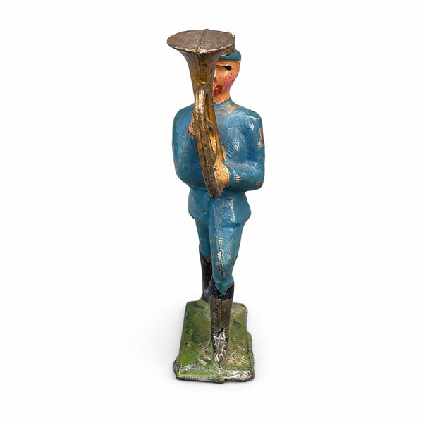 Figurine ancienne soldat musicien tubiste GM Georges Munckle en plomb creux
