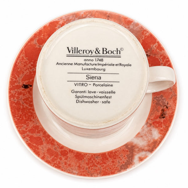 Tasse à café avec soucoupe Villeroy & Boch modèle Siena en VITRO-Porcelaine