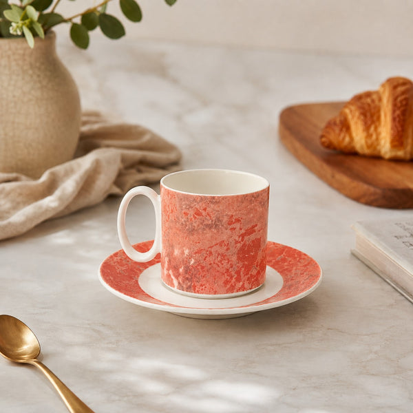 Tasse à café avec soucoupe Villeroy & Boch modèle Siena en VITRO-Porcelaine