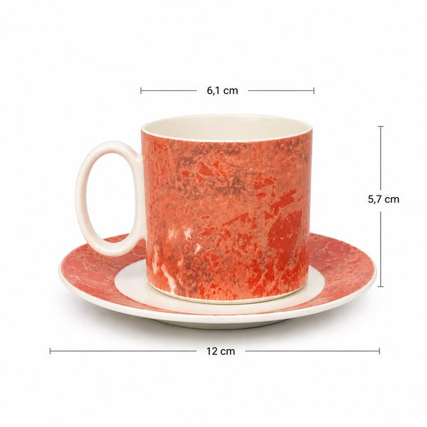 Tasse à café avec soucoupe Villeroy & Boch modèle Siena en VITRO-Porcelaine