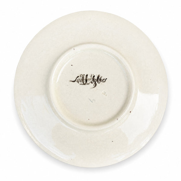 Ancienne tasse à thé et sa soucoupe en faïence U & C Sarreguemines – Modèle Lavallière