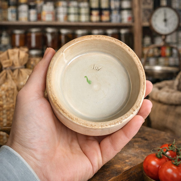 Pot ancien FÉLIX POTIN – Pot à confiture en faïence polychrome – Paris