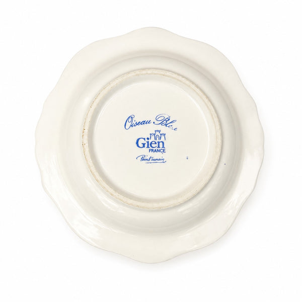 Coupelle vintage Gien « Oiseau Bleu » en faïence peinte à la main – Ø env. 14,6 cm