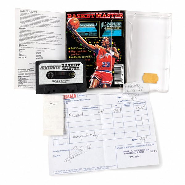 Basket Master – Jeu cassette Sinclair ZX Spectrum 48K/128K – Imagine Software – Complet avec ticket Conforama (1988)