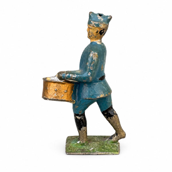 Figurine ancienne soldat musicien tambour GM Georges Munckle en plomb creux