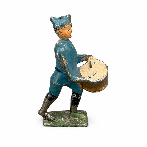 Figurine ancienne soldat musicien tambour GM Georges Munckle en plomb creux