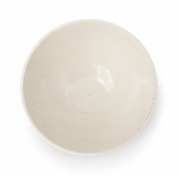 Bol ancien en faïence Digoin France – Décor géométrique jaune – Modèle 9611