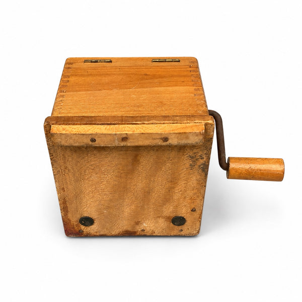 Râpe à fromage ancienne La Rapida en bois à manivelle – Râpe rotative à chapelure
