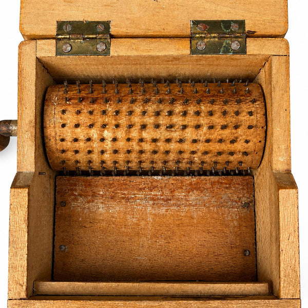 Râpe à fromage ancienne La Rapida en bois à manivelle – Râpe rotative à chapelure