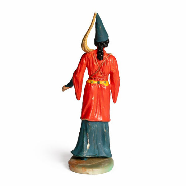 Figurine ancienne Elastolin Ougen – Dame de cour en tenue médiévale
