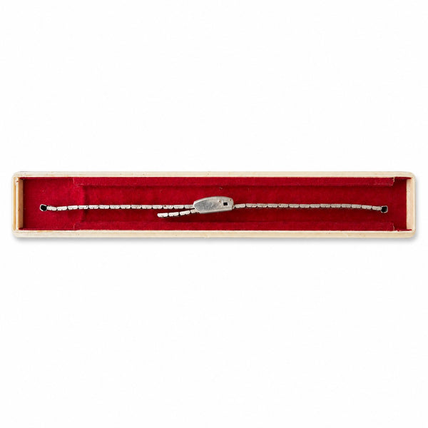 Bracelet de montre extensible vintage ROWI Fixo-Flex en acier inoxydable – Jamais utilisé – Avec boîte d'origine