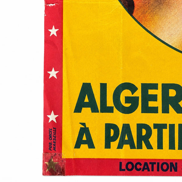 Affiche ancienne Festival du Cirque à Alger – Champ de Manœuvres – 39 cm x 30 cm