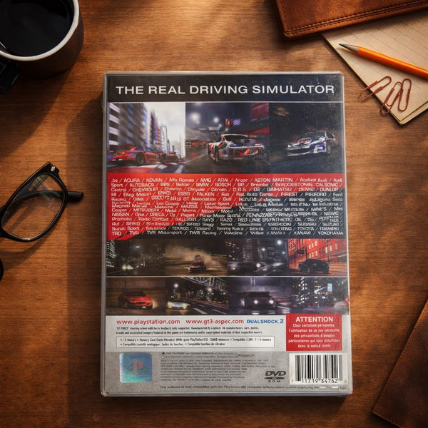 Jeu vidéo PS2 – Gran Turismo 3: A-Spec – PlayStation 2 – PAL – Platinum – Sans notice