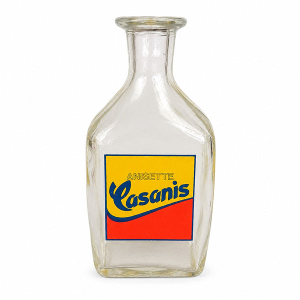 Anisette Casanis – Carafe de bistrot publicitaire ancienne en verre