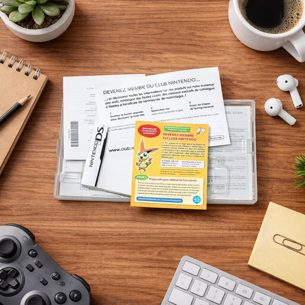 Nintendo DS (boîte seule + flyers, sans cartouche ni notice) – Pokémon Version Blanche