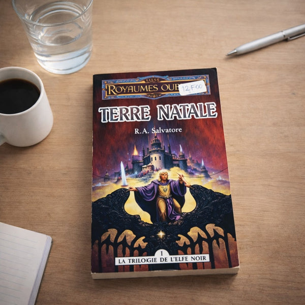 Les Royaumes Oubliés – Tome 4 – La Trilogie de l’Elfe Noir – Tome 1 – Terre Natale – Version française – Fleuve Noir (1994)