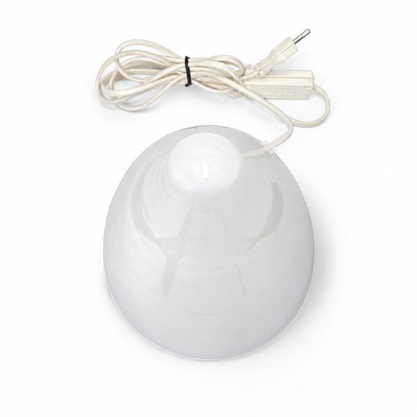 Lampe Iceberg Teepee vintage SCE pour Habitat en verre opalin blanc – Années 1980-1990
