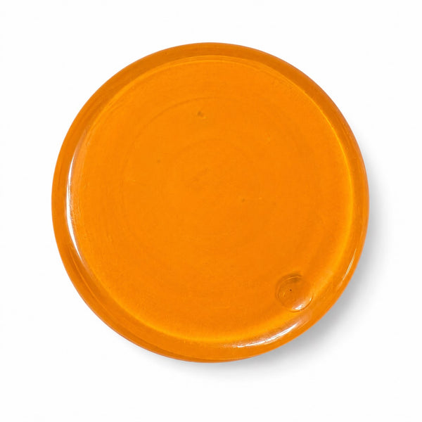 Flacon à parfum Art Déco « Tango » en verre orange attribué à Loetz – Décor conçu par Michael Powolny