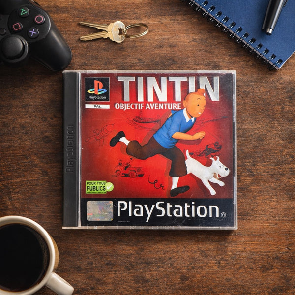 Jeu vidéo PS1 – Tintin : Objectif Aventure – PlayStation – PAL – Avec notice