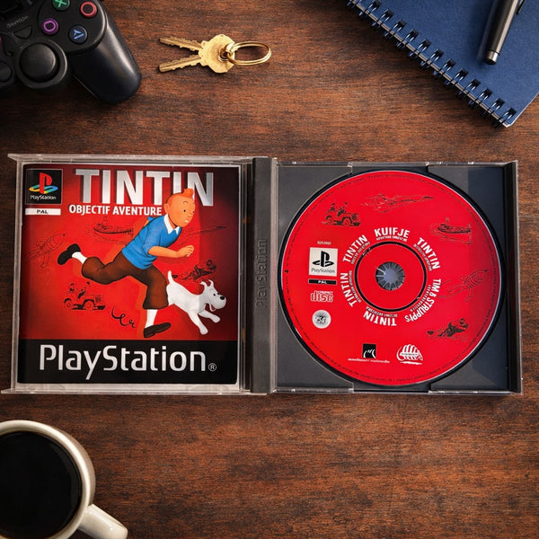 Jeu vidéo PS1 – Tintin : Objectif Aventure – PlayStation – PAL – Avec notice