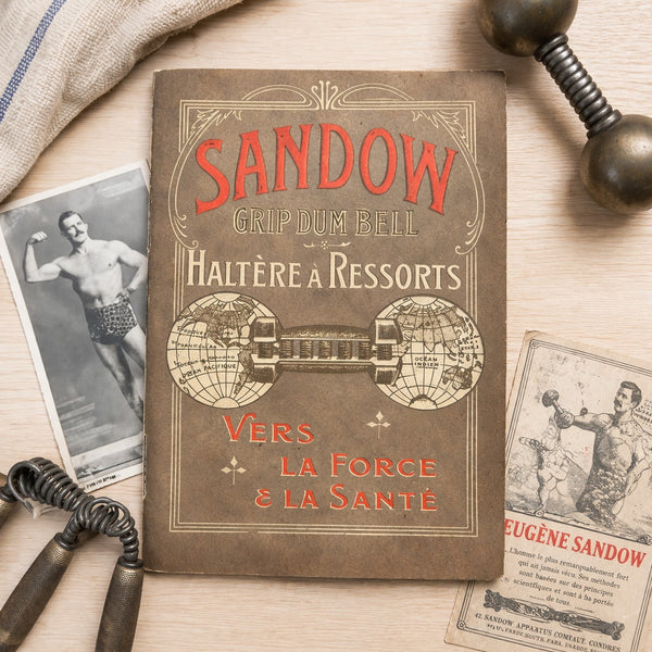 Brochure Sandow Grip Dumb Bell – Haltère à ressorts / Eugène Sandow