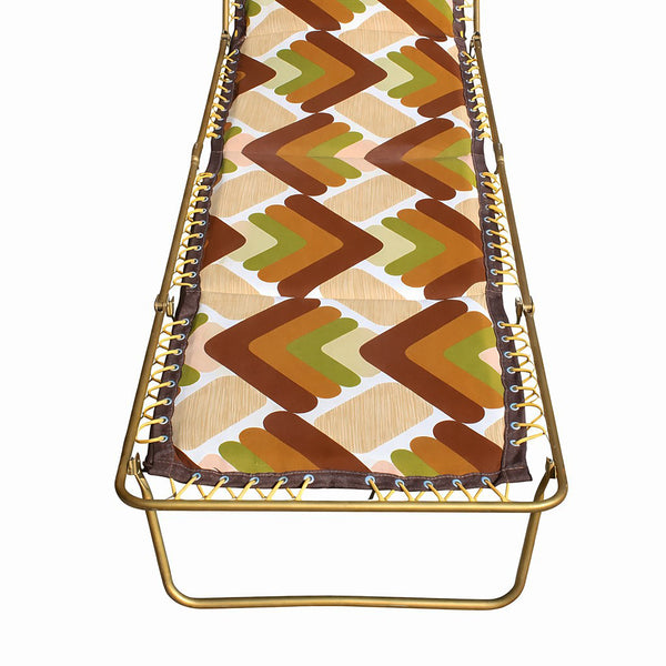 Lit de camp pliant / transat vintage Lafuma – Made in France – Années 70