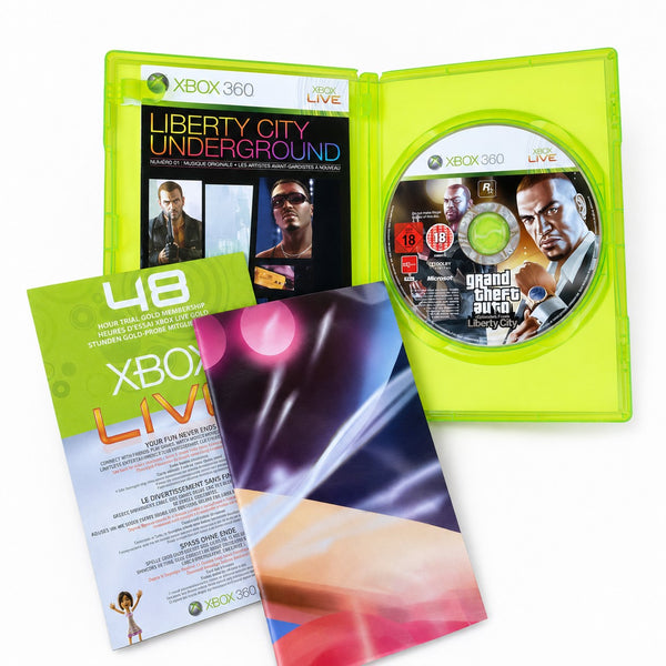 Jeu vidéo Grand Theft Auto: Episodes from Liberty City complet avec carte – Xbox 360