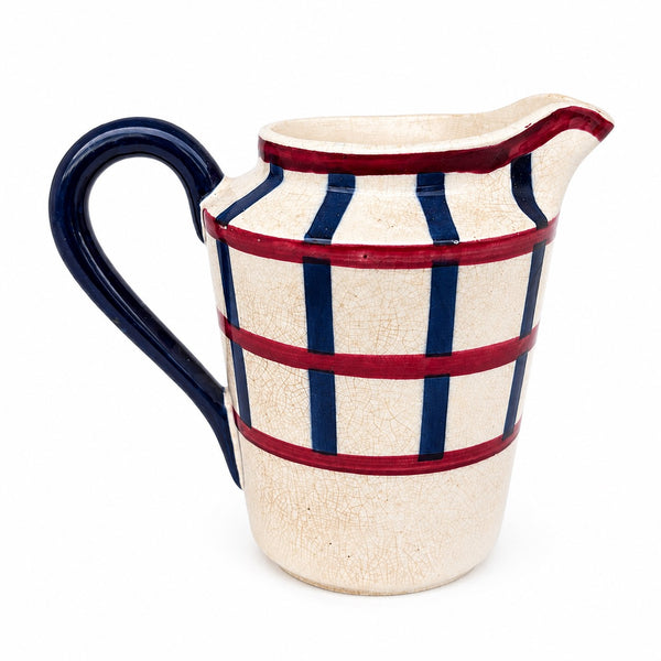 Petit pichet / pot à lait HBCM Creil et Montereau “Béarn” en faïence craquelée