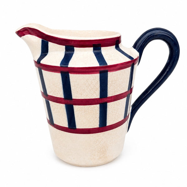 Petit pichet / pot à lait HBCM Creil et Montereau “Béarn” en faïence craquelée