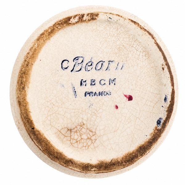 Petit pichet / pot à lait HBCM Creil et Montereau “Béarn” en faïence craquelée