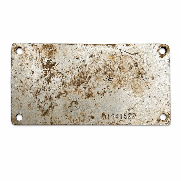 Petite plaque ancienne « Eau Non Potable » en aluminium patiné