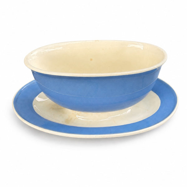 Ancienne saucière en faïence Villeroy & Boch modèle Orléans