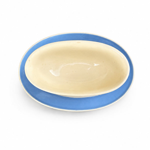 Ancienne saucière en faïence Villeroy & Boch modèle Orléans