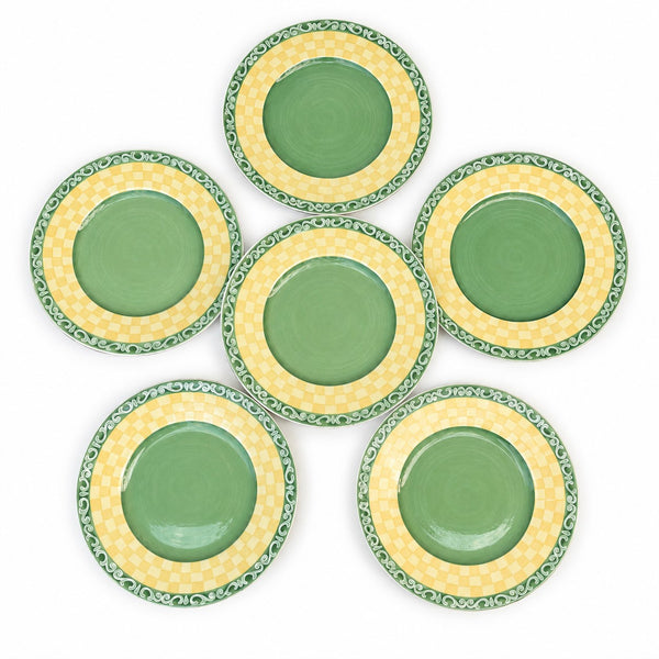 Villeroy & Boch Switch Summerhouse Acacia – lot de 6 assiettes à dessert en vitro-porcelaine