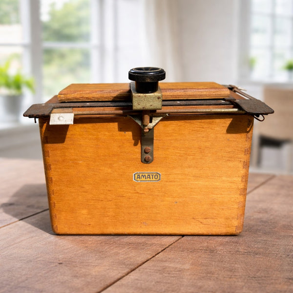 Machine à tirage par contact Amato en bois 150 mm x 100 mm – Années 1910
