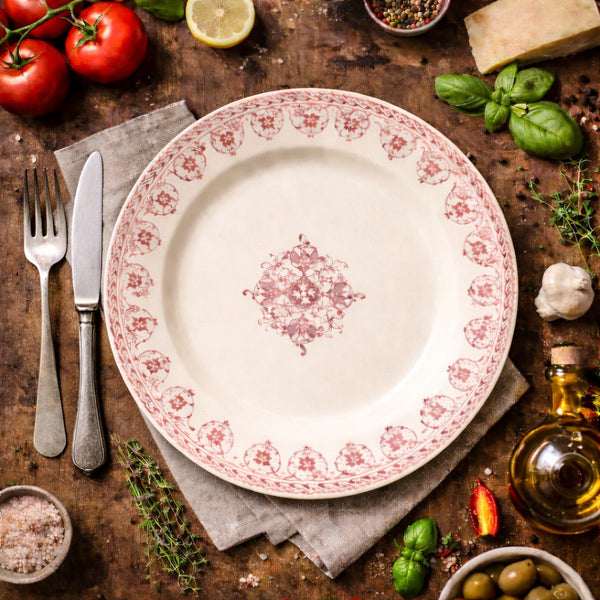 Assiette ancienne modèle Brienne – Terre de Fer – HB & Cie (Choisy-le-Roi)