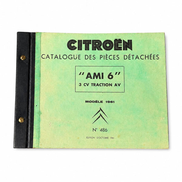 Catalogue des pièces détachées Citroën AMI 6 – Modèle 1961 – N°486