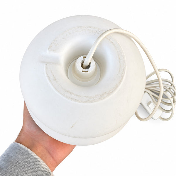 Lampe à poser vintage Habitat – modèle Alpha 2 – design champignon, blanche