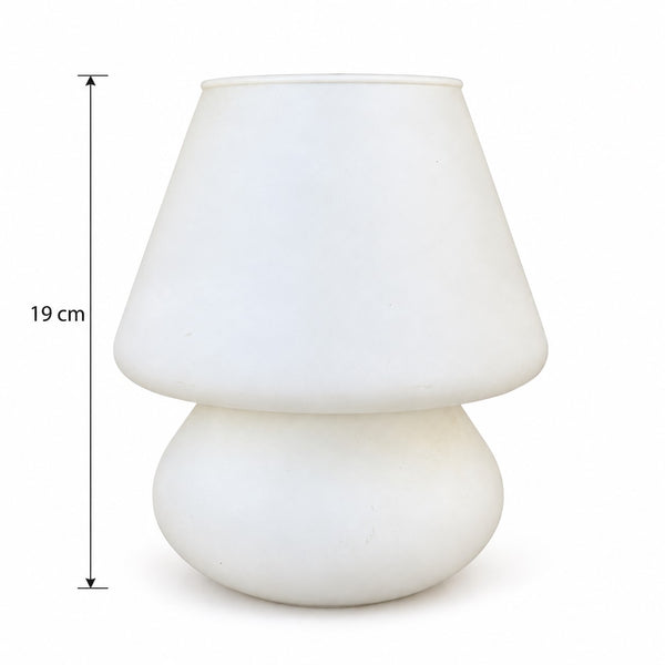 Lampe à poser vintage Habitat – modèle Alpha 2 – design champignon, blanche