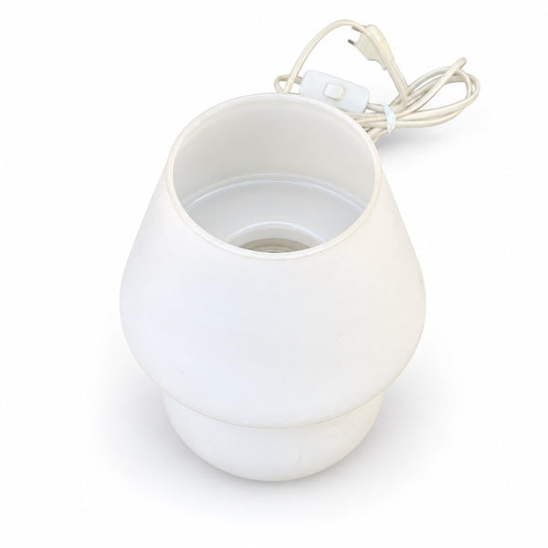 Lampe à poser vintage Habitat – modèle Alpha 2 – design champignon, blanche