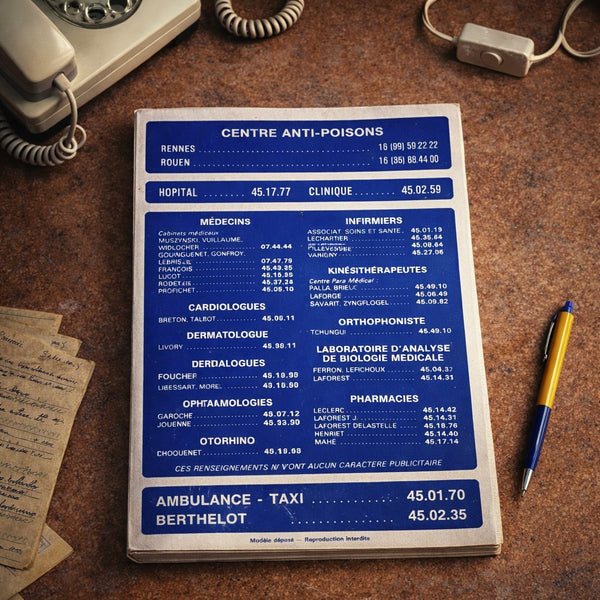 Bottin / Annuaire téléphonique vintage de la Manche – 1984