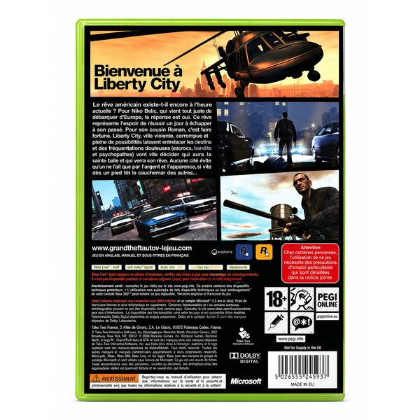 Grand Theft Auto IV 4 (GTA IV 4) – Jeu vidéo complet PAL sur Xbox 360