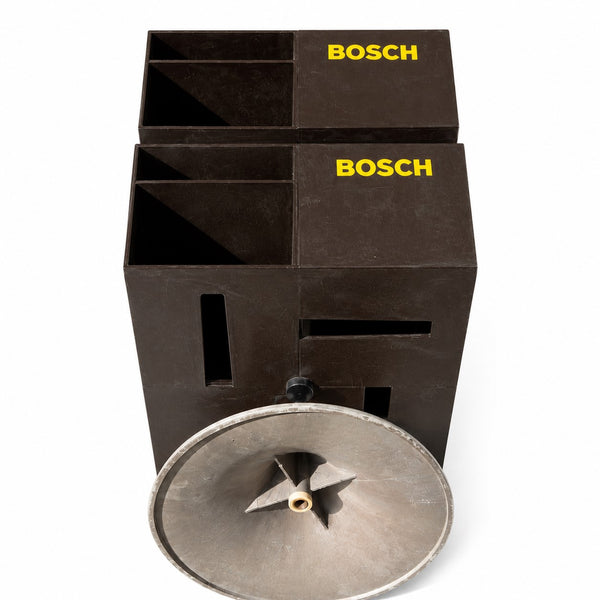 Présentoir de magasin Bosch rotatif vintage pour bougies automobiles