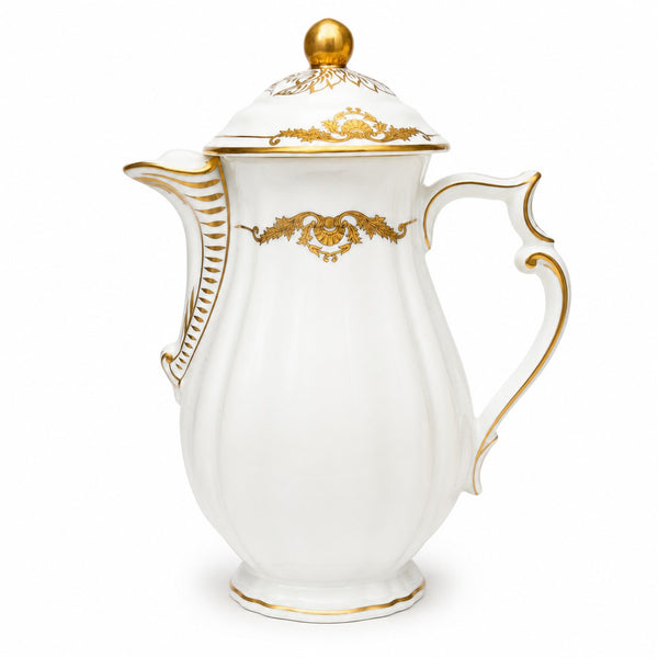 Verseuse / Cafetière en porcelaine de Limoges L. Bernardaud & Co – Modèle Coquille