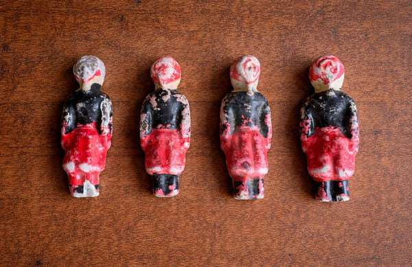 Lot de 12 soldats anciens Bon-Dufour – figurines en composition – France vers 1900