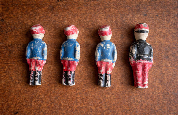 Lot de 12 soldats anciens Bon-Dufour – figurines en composition – France vers 1900