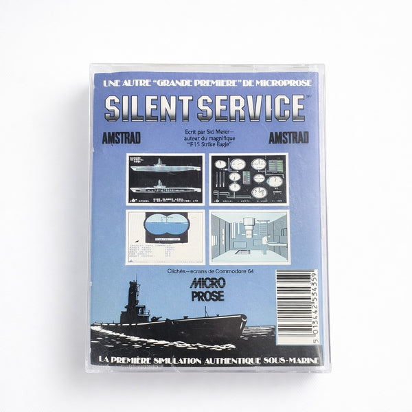 Jeu Amstrad CPC 464 / 664 Cassette – Silent Service – Simulation Sous-Marine – MicroProse