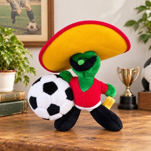 Peluche Pique vintage – Mascotte officielle de la Coupe du Monde Mexico 1986